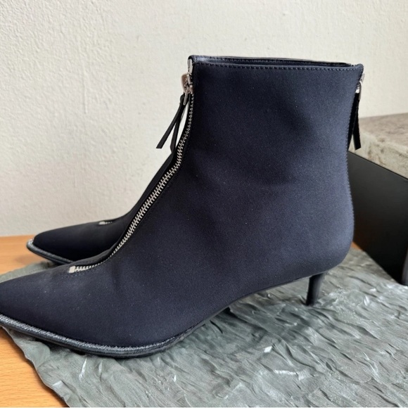 ALEXANDER WANG ANKLE ERI BOOTS RHINESTONES BLACK SIZE 7.5 - Picture 5 of 12